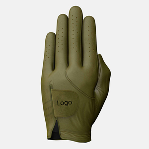 Guante de golf para mano derecha, verde, de cuero genuino, antideslizante, con cierre de tirar, deportivo, unisex - Product Image 6