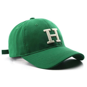 Casquettes de baseball unisexes en coton lavé brodé 3D, couleur unie, style hip-hop, classiques et tendance, en promotion - Product Image 1