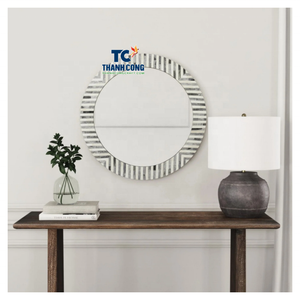 Espejo de Nácar Profesional, Marco Decorativo Hecho a Mano Refinado, Espejo de Perlas, Vietnam - Product Image 1