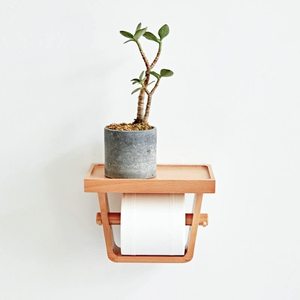 Soporte de papel higiénico de madera de última calidad, soporte de pared para puerta, proveedor de accesorios de baño - Product Image 2