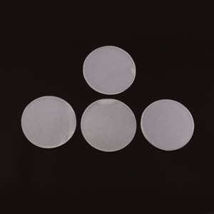 Lote al por mayor de piedras preciosas sueltas calibradas de piedra lunar blanca natural de 17x17 mm, forma de moneda, disco plano, para fabricación de joyas, calidad AAA - Product Image 3