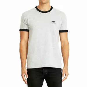 Camisetas de algodón de alta calidad hechas a medida con cuello redondo para hombre, etiqueta privada, camiseta personalizada para hombre, venta en línea - Product Image 1
