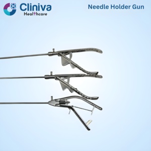 Juego de 3 Portaagujas Manuales de Alta Calidad, Instrumentos Quirúrgicos Reutilizables, Certificación ISO13485 - Product Image 3