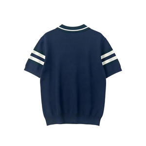 T-shirt formel à manches courtes et col rond pour homme BlanqWear, coupe classique, en soie/coton premium 280g, antibactérien, séchage rapide - Product Image 6
