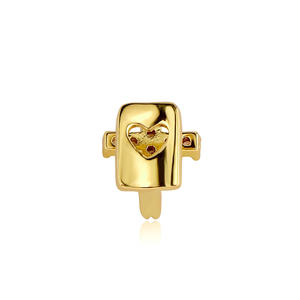 Meilleurs grillz dentaires en forme de croix avec diamants ronds taille brillant sertis à griffes, plaqué argent 925, bijoux de mode religieux unisexe - Product Image 4