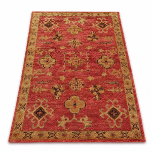 Handmade 100% Jute Area Rug Traditional Floral Pattern Decorative Floor <b>Carpet</b> for Living Room Bedroom Home Decor - Product Image 1