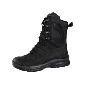 Bottes tactiques en gros pour hommes, montantes, légères, respirantes, pour l'extérieur et l'entraînement, noires - Product Image 1