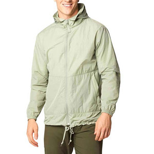 Veste coupe-vent pour homme personnalisée, automne, à capuche, imperméable, polyester, design patchwork sur le devant, légère, respirante, décontractée pour l'extérieur - Product Image 1