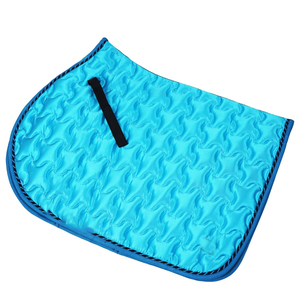 Tapis de selle d'équitation western de haute qualité pour le saut d'obstacles, doublure polaire, sangle de selle, service OEM personnalisé, matériau en laine - Product Image 4