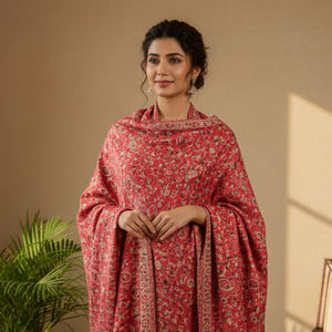 Elegante Chal de Lana Kullu para Mujer con Patrones Clásicos Tradicionales, Textura Suave y Comodidad Invernal - Product Image 4