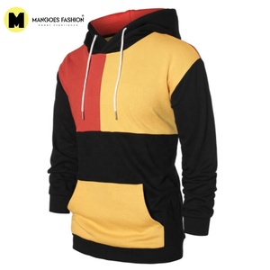 Sweat à capuche en molleton 100 % coton épais de haute qualité pour homme, brodé, options de teinture unie, style streetwear, col à capuche - Product Image 3