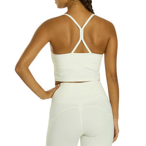Débardeur de yoga respirant en néoprène pour femme, coupe ajustée, séchage rapide, tenue de sport confortable pour l'entraînement, avec logo frontal - Product Image 5