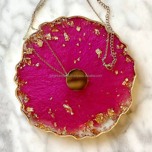 Posavasos de Resina Epoxi Clásicos Premium, Diseño Hecho a Mano con Copos de Oro, Decoración Elegante y Ecológica para el Hogar, Mesa de Comedor, Mesa de Centro - Product Image 6