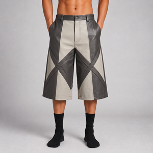Jorts de Cuero Holgados al por Mayor, 500gsm, Silueta Larga, para Colecciones de Moda Minorista - Product Image 4