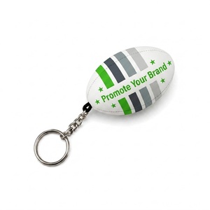 Personalized Rugby <b>Keyrings</b> Promotional Keychains & Carabiners Great Gift Idea <b>Mini</b> Rugby Ball Key chain Custom printed logo - Product Image 2