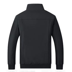 Chaqueta Bomber para Hombre con Cuello Alto, Color Sólido, Cierre de Botones Cubiertos, Forro de Poliéster/Fibra de Bambú, Logotipo Personalizado en la Parte Delantera, Resistente al Viento - Product Image 2