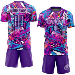 Conception de maillots professionnels USA Europe, tissu respirant, impression par sublimation, kit d'équipe, couleurs personnalisées, logo, uniforme - Product Image 1