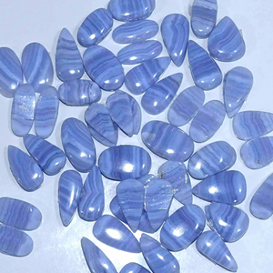 Piedras Preciosas de Ágata Azul Natural de Calidad al por Mayor para la Fabricación de Pendientes DIY - Formas y Tamaños Personalizables - Product Image 3