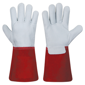 Guantes de soldadura resistentes al fuego para trabajos de forja y soldadura con fuerte agarre y protección gruesa para las manos - Product Image 6