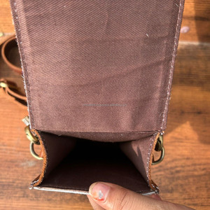 กระเป๋าใส่โทรศัพท์หนังแท้แบบตะวันตก, ใหม่ล่าสุดกระเป๋าคาดลำตัวสำหรับใส่บัตรเครดิตกระเป๋าหนังวัวลายดอกไม้ - Product Image 5