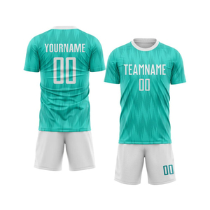 Uniforme de fútbol ligero, conjunto de camiseta y pantalones cortos, transpirable, uniforme deportivo de equipo para entrenamiento y partidos de fútbol, alta calidad - Product Image 1
