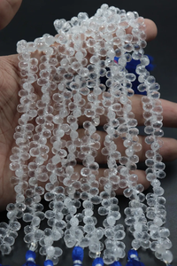 AAA White Natural Crystal Faceted Beads 4*6 mm Drop Shape 8 Inches Strand for <b>Jewelry</b> <b>Making</b> - Product Image 3