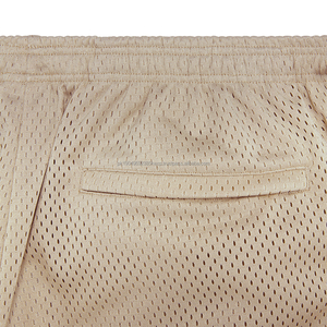 Wholesale Blank High Quality Mesh <b>Shorts</b> Custom Polyester Gym <b>Shorts</b> for Women <b>5</b> <b>Inch</b> <b>Inseam</b> With Zipper Pockets - Product Image 3