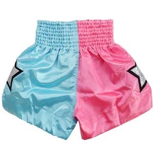 Pantalones Cortos Deportivos para Hombre, Muay Thai, Satén, Cintura Elástica, Entrenamiento, Gimnasio, Kickboxing, Ligeros, Estampado Colorido, Top de Muay Thai - Product Image 1