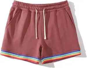 Pantalones Cortos Deportivos Oversize de Felpa con Lavado Ácido y Detalle de Raya Lateral, Ligeros para Entrenamiento y Fitness para Hombre - Product Image 2