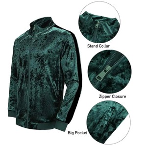 Nouveaux ensembles de survêtements unisexes personnalisés en velours pour hommes, vêtements de sport et d'entraînement de marque pour l'hiver - Product Image 4