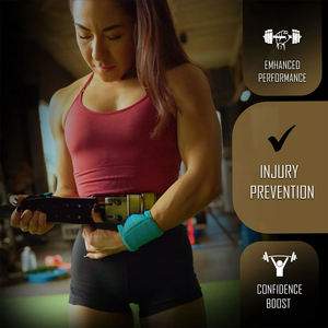 Cinturones de Levantamiento de Pesas Profesionales de Cuero Vacuno Resistente, Transpirables y Ligeros, Color Marrón, para Fitness - Product Image 4