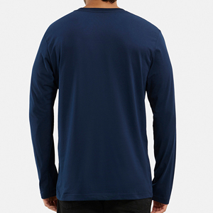 T-shirt décontracté pour homme 100% coton, manches longues, multicolore, imprimé doux, logo personnalisé, grande taille, tricoté au Bangladesh - Vente en gros - Product Image 5
