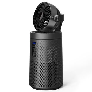 Purificatore d'Aria Oscillante Smart WiFi 2-in-1 Grigio Spaziale con Filtro Lavabile, Copre 1980 Piedi Quadrati per Tutta la Casa - Product Image 1