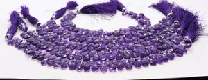 Perles en améthyste africaine facettées en forme de poire 6x9MM, perles de pierres précieuses en améthyste briolette à coupe latérale en forme de poire pour la fabrication de bijoux, vente en gros - Product Image 4