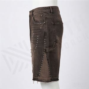 Nouveau Short en Jean Slim Fit pour Homme 2025 avec Strass, Séchage Rapide, Décontracté, Tendance et Mode - Product Image 3