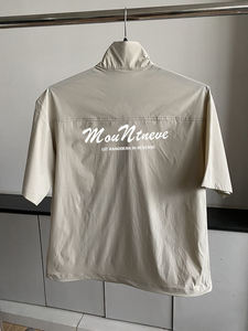 เสื้อแจ็คเก็ตแขนสั้นแบบซิป 1/4 สำหรับผู้ชายสไตล์วินเทจฤดูร้อน ผ้าไนลอนระบายอากาศ กันน้ำ กันลม แห้งเร็ว รุ่นที่ 2 - Product Image 6