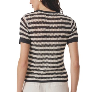 Women's Short Sleeve <b>Pullover</b> <b>Sweater</b> Fashion Knitted Ladies' Round Neck Knitwear for Winter Casual Style Girl's Clothing - Product Image 5