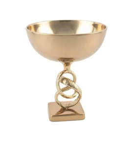 High-<b>end</b> decorative Aluminium casted metal fruit bowl with premium design suitable for modern and classic home decor - Product Image 6