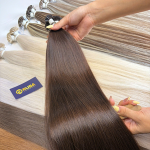 Cheveux humains vietnamiens à pointe kératine, lisses, super double drawn, mini pointe plate, haute qualité - Product Image 2