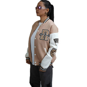 Veste de baseball sur mesure pour femme, style universitaire, avec lettres brodées, style Letterman - Product Image 6