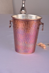 Antique Finished Copper Ice Buckets Perfect For <b>Serving</b> Cold Drinks At Home Bars And Gatherings Handcrafted From India - Product Image 4