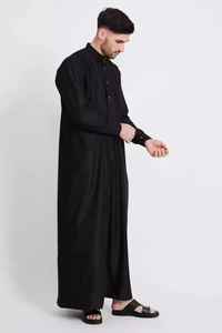 Ropa Islámica Masculina de Moda, Thobe Jubba con Cuentas, Informal, de Alta Calidad, Superventas, Poliéster - Product Image 4
