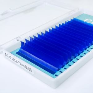 Extensions de cils en cachemire noir mat, volume profond, classiques, faites à la main, qualité supérieure, pour la vente en gros - Product Image 2