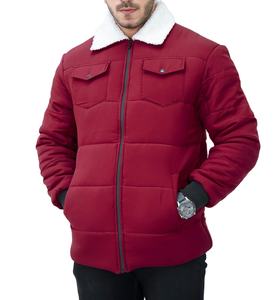 Chaqueta Acolchada de Algodón con Cremallera y Estampado de Letras, Chaqueta Acolchada con Cinta para Hombre, Venta al por Mayor, Personalizada, 2026 - Product Image 3