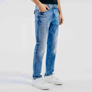 Envío Rápido, Jeans de Pierna Recta, Jeans de Mezclilla Cruda, Estilo Urbano, 100% Algodón, Pantalones de Mezclilla para Hombre - Product Image 1