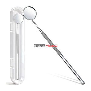 Espejo Dental de Acero Inoxidable Alemán, Herramienta Manual para Dentistas, Agarre Ergonómico, Certificado CE, Espejo de Examen Bucal Profesional - Product Image 1