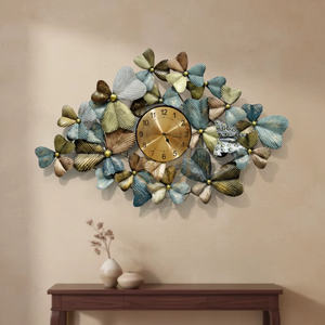 Art mural moderne en métal Arbre de vie, sculpture en fer à feuilles vertes faite à la main, ornement suspendu 3D pour la décoration murale de l'hôtel, du salon - Product Image 3