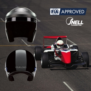 Nouveau casque de course professionnel FIA 8859-2015 & SNELL SA2020, visière ouverte 3/4, design personnalisé, options de visière, tailles 3XS-XXL - Product Image 2