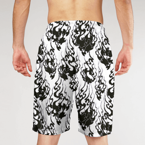 Pantalones Cortos Deportivos de Camuflaje para Hombre, de Secado Rápido, con Cordón en la Cintura, Estampado Deportivo en Negro y Verde - Product Image 6