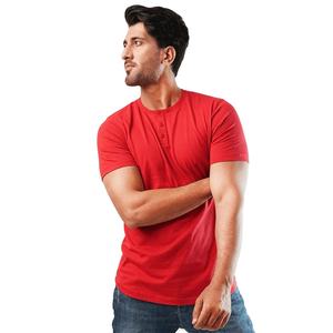 เสื้อยืดผู้ชายแขนสั้นเฮนลี่ย์เสื้อวินเทจชุดทำงานชุดทำงานแบบกระดุมคอกลมเหมาะสำหรับใช้ในชีวิตประจำวัน - Product Image 2